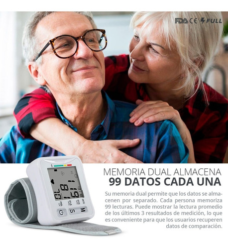 Imagen 8 de 8 de Monitor De Presión Arterial Digital De Muñeca Automático