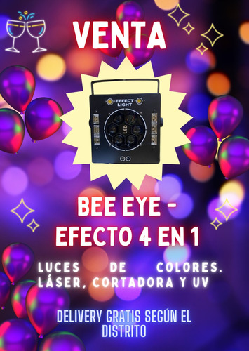 Bee Eye - Efecto 4 En 1 - Luces Para Fiestas