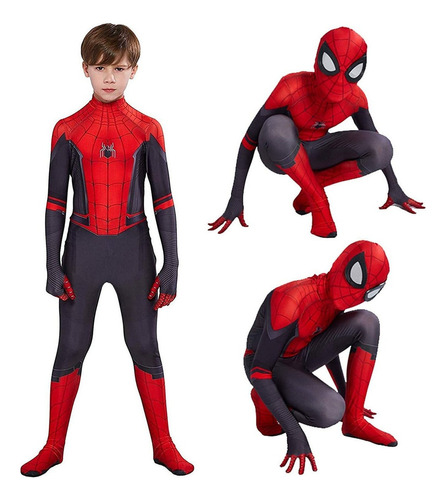 Traje Para Cosplay De Spiderman Con Lentes De Lujo