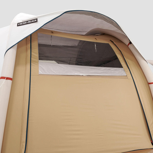 Quechua Air Seconds 4.2 Fb barraca de camping insuflável para 4 pessoas cor bege