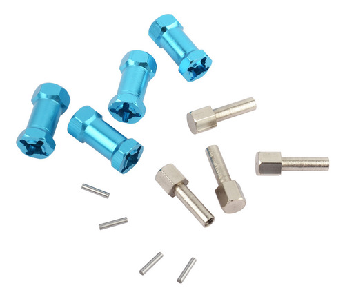 Adaptador De Eje De Rueda Hexagonal De 12 Mm De Aluminio Par