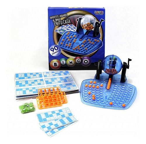 Bingo Con Bolillero Con Base Juego De Mesa 90 Numeros  Faydi