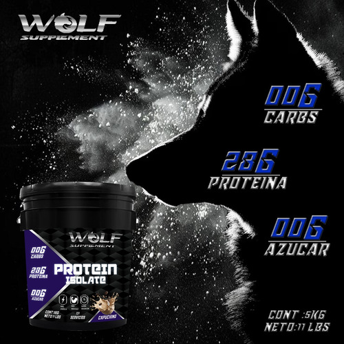 Proteína Whey Hs Hidrolizada Isolate Wolf Suplements 5 Kg Capuchino
