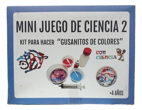 Kit Mini Juego De Ciencia 2-gusanitos De Colores