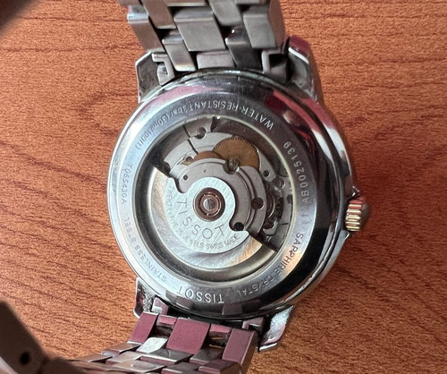 Precioso Reloj Tissot 1853 Mecánico Automático Plateado Plateado Blanco (Usado)