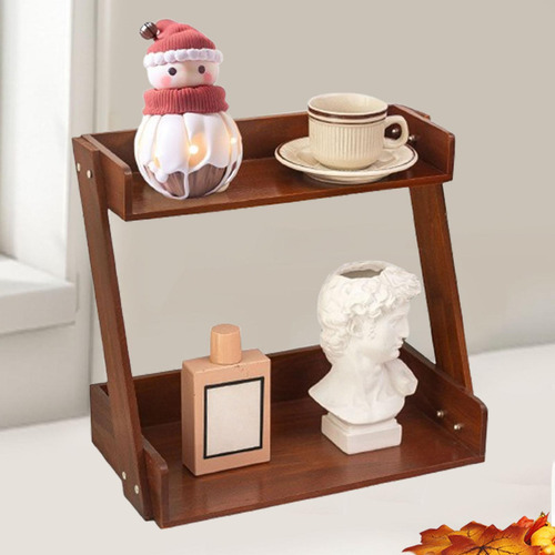 Organizador De Escritorio De Madera Soporte De Space Saving