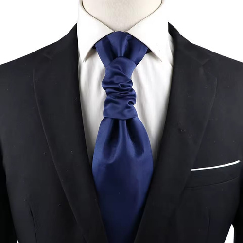 Corbata Ajustable Con Nudo Armado, Ideal Fiestas!!! Azul Lisa 38 Cm