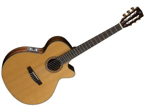 Guitarra Criolla Clasica Cort Cec7 Natural C/ Corte Y Eq