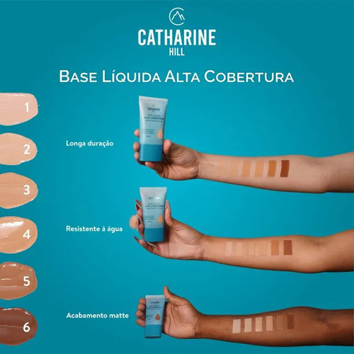 Base Facial Catharine Hill Líquida Chill Alta Cobertura Ac01