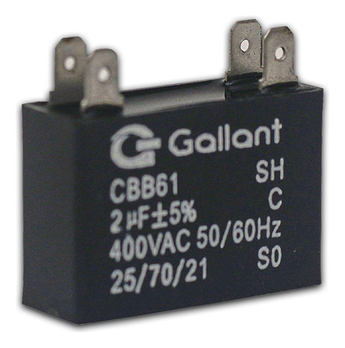 Capacitor Cbb61 1mf +-5% 400 Ac  Gcp10s00a-pt400 