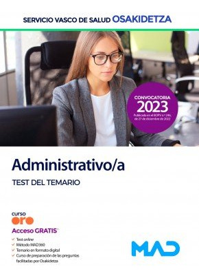 Libro Administrativo/a De Osakidetza-servicio Vasco De Sa...