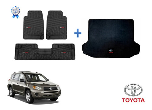 Tapetes Logo Toyota + Cajuela Rav4 2006 A 2010 2011 2012