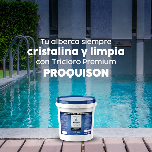 Cloro Para Alberca Granular 5 Kg Al 90% Tricloro Blanco