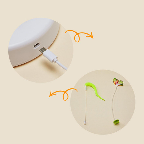 Juguete Interactivo Para Gatos, Juguete Giratorio Para Jugar
