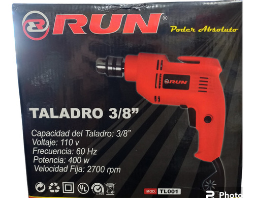 Taladro Run 3/8  400w
