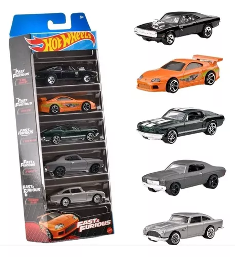 Pack 5 carrinhos Hot Wheels VELOZES E FURIOSOS 2021