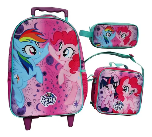 Pack Escolar Mochila Lonchera Y Estuche My Pony