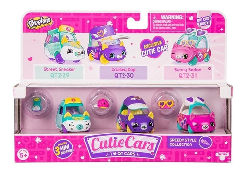 Cutie Cars - Vehículo X 3  56737-56739