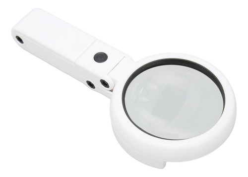 Lupa 22x 10x Led Portátil Dobrável Ajustável