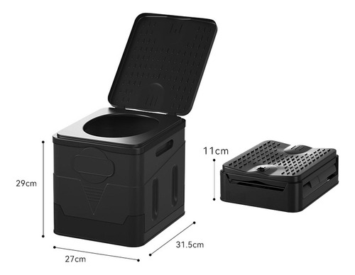 Inodoro Portátil Plegable, Inodoro Plegable Multifuncional