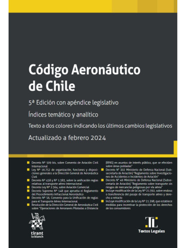 Código Aeronáutico De Chile 5ª Edición, Apéndice Legislativo