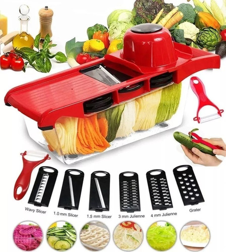 Mandoline 6 En 1 Ayudante De Cocina Pica Todo Con Pela Papa