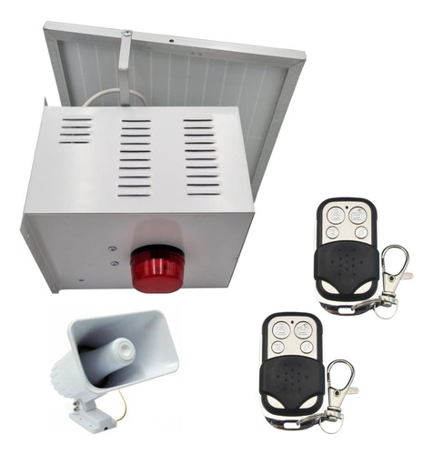 Alarma Comunitaria Solar Boton De Panico 2 Control / Impotec