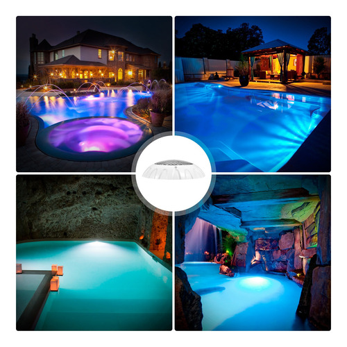 Rgb Luz De Piscina Lámpara Sumergible 38w De Para Alberca Rgb