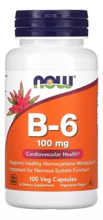Vitamina B-6 100mg Piridoxina - Unidad a $520
