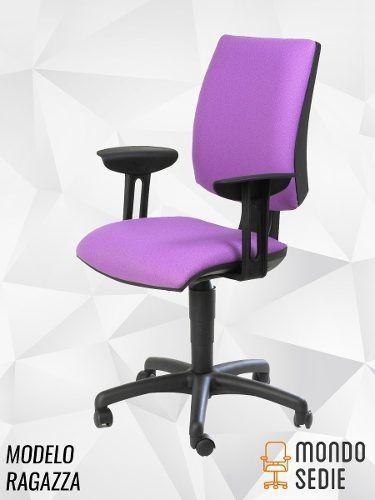 Silla de escritorio Mondo Sedie Ragazza respaldo alto con apoyabrazos ergonómica 