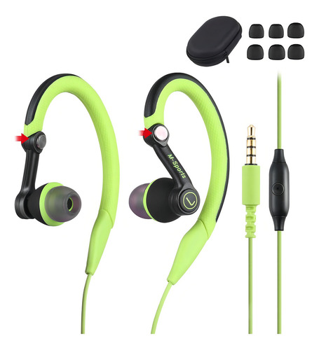 Mucro Sport Running Earbuds, Auriculares Intrauditivos Con