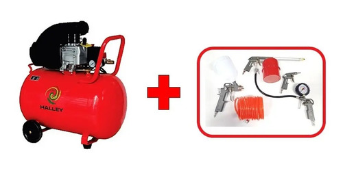 Compresor De Aire Profesional Halley 100l 2.5hp +kit De Aire | Envío gratis
