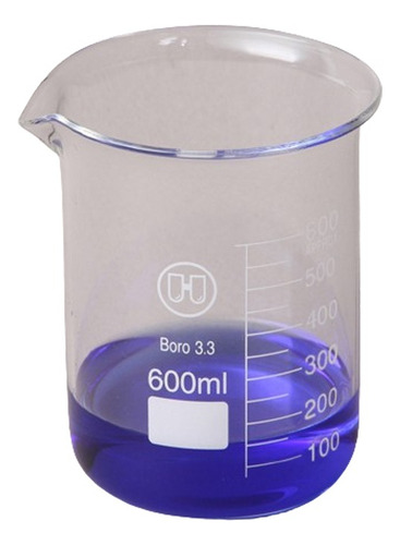 Vaso De Precipitados 600 Ml Vidrio Boro 3.3