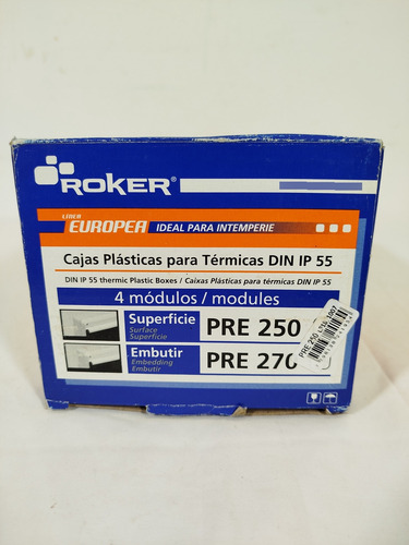 Caja Para Térmica 4 Módulos Roker Pre250 Superficie Art-501 (Usado)