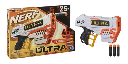 Nerf Lanzador Dardos De Larga Distancia Ultra Five 4 Dardos
