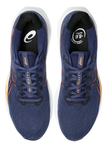 Tenis Asics Hombre Versablast 4 Coral Reef Azul Running