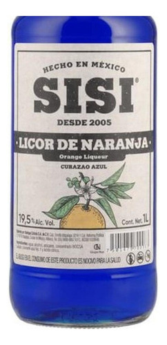 Pack De 4 Licor Sisi De Naranja Curacao 1 L