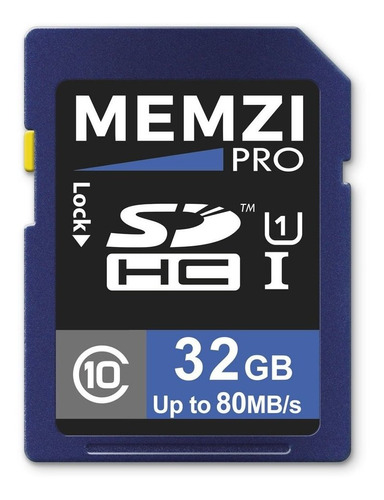 Memzi Class Pro 32 Gb Sdhc Clase 10 80 Mb Memoria Para 5