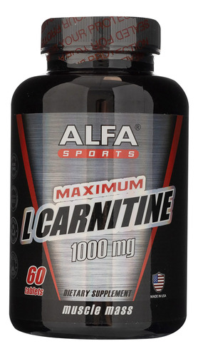 Alfa Sports L-carnitina 1000mg 60 Tabletas