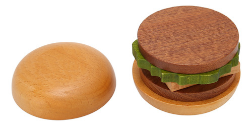 Posavasos De Madera Para Hamburguesas, Con Aislamiento Térmi