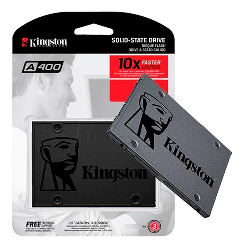 Imagen 6 de 7 de Disco De Estado Solido Ssd 960gb Kingston 3d Sata 2.5 A400