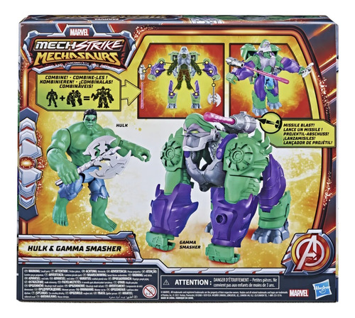 Marvel Figura Mechstrike Hulk & Gamma Smasher Hasbro (Usado)