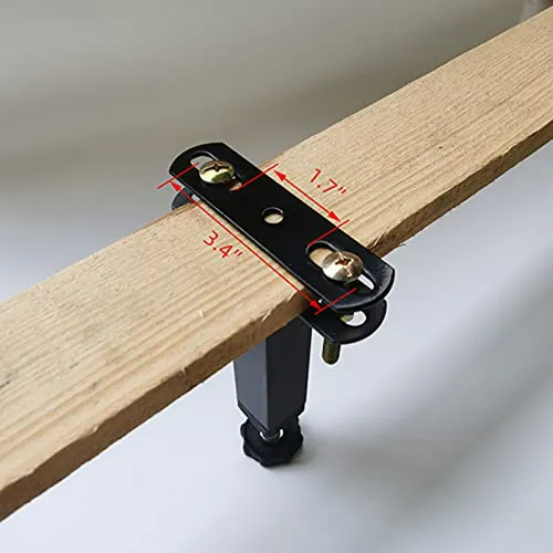 Patas Ajustables Para Cama O Mueble - Gris, Altura 5 9 A 8 6