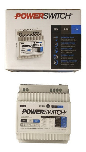 Fuente De Alimentacion Switching 60w 24v 2.5a