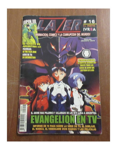 Revista Lazer Nro 16 Evangelion Ivrea Año 2000