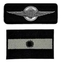Comprar Gafete Bordado Aviador Militar Fuerza Aerea Con Bandera 