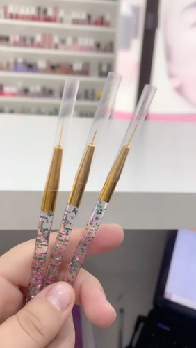 Kit (6 Canetas) Decoração De Unhas Pincel Para Pintar Unhas