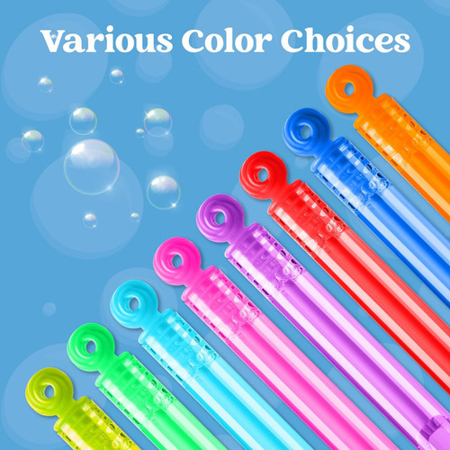 32 Mini Varitas Burbujas Forma Círculo Niños Juguete Fiesta Color