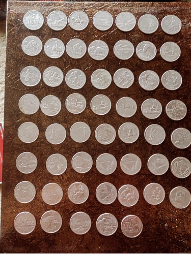 Colección De Monedas De 25 Centavos 
