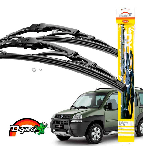 Kit Limpador Parabrisas Fiat Doblo 2001 A 2004 Original Dyna